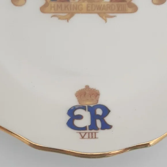 1937 H.M. King Edward VIII plate - Picture 3 of 8